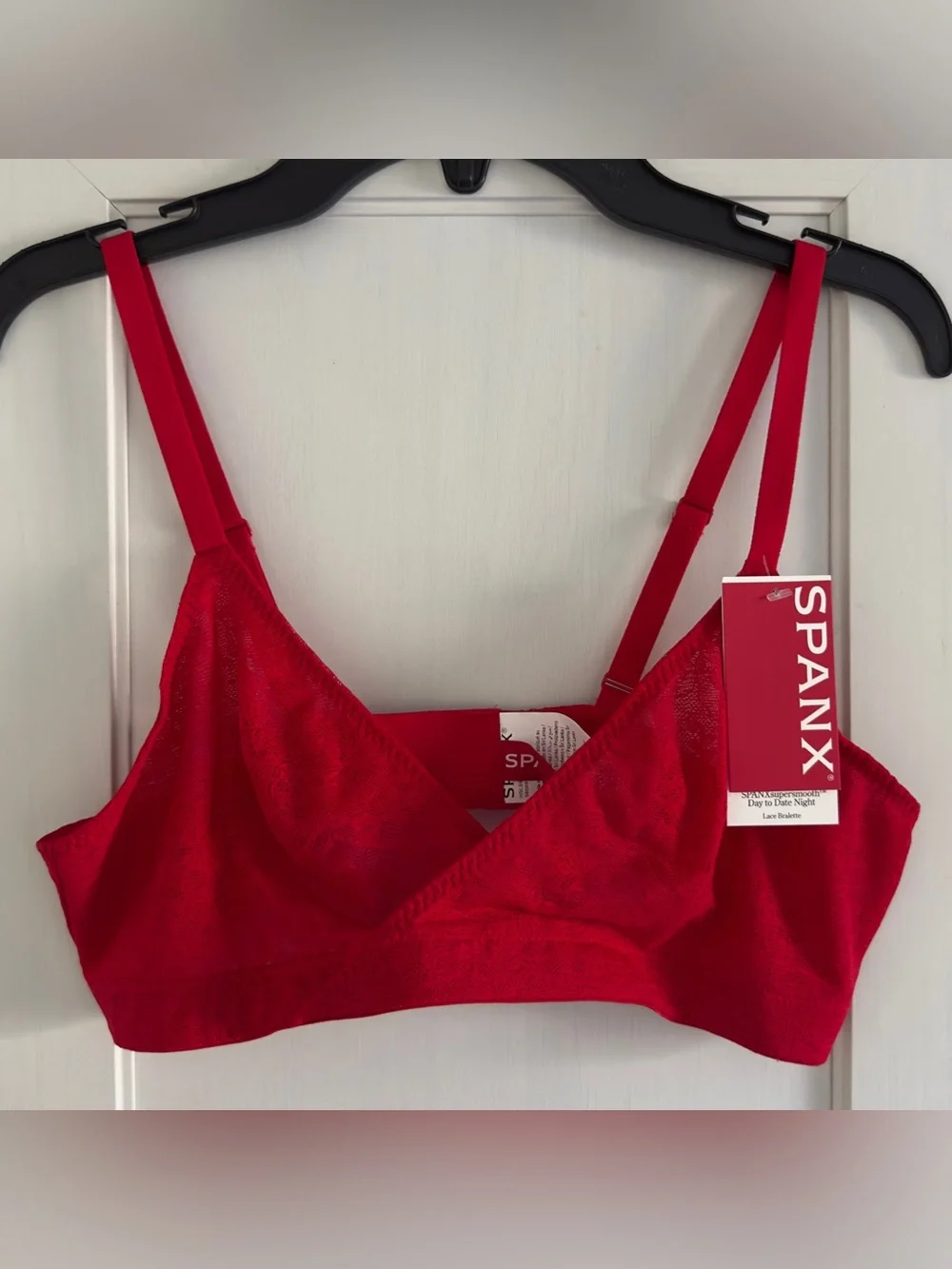Spanx SPANXsupersmooth Day to Date Night Lace Bralette in Black Size Medium